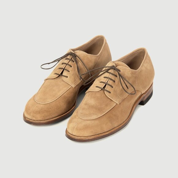 Viberg - Savoy - Peanut Papillon Calf Suede Unlined - 8E - Picture 1 of 10